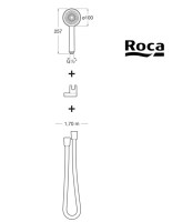 MEDIDAS SET DE DUCHA STELLA 100 ROCA